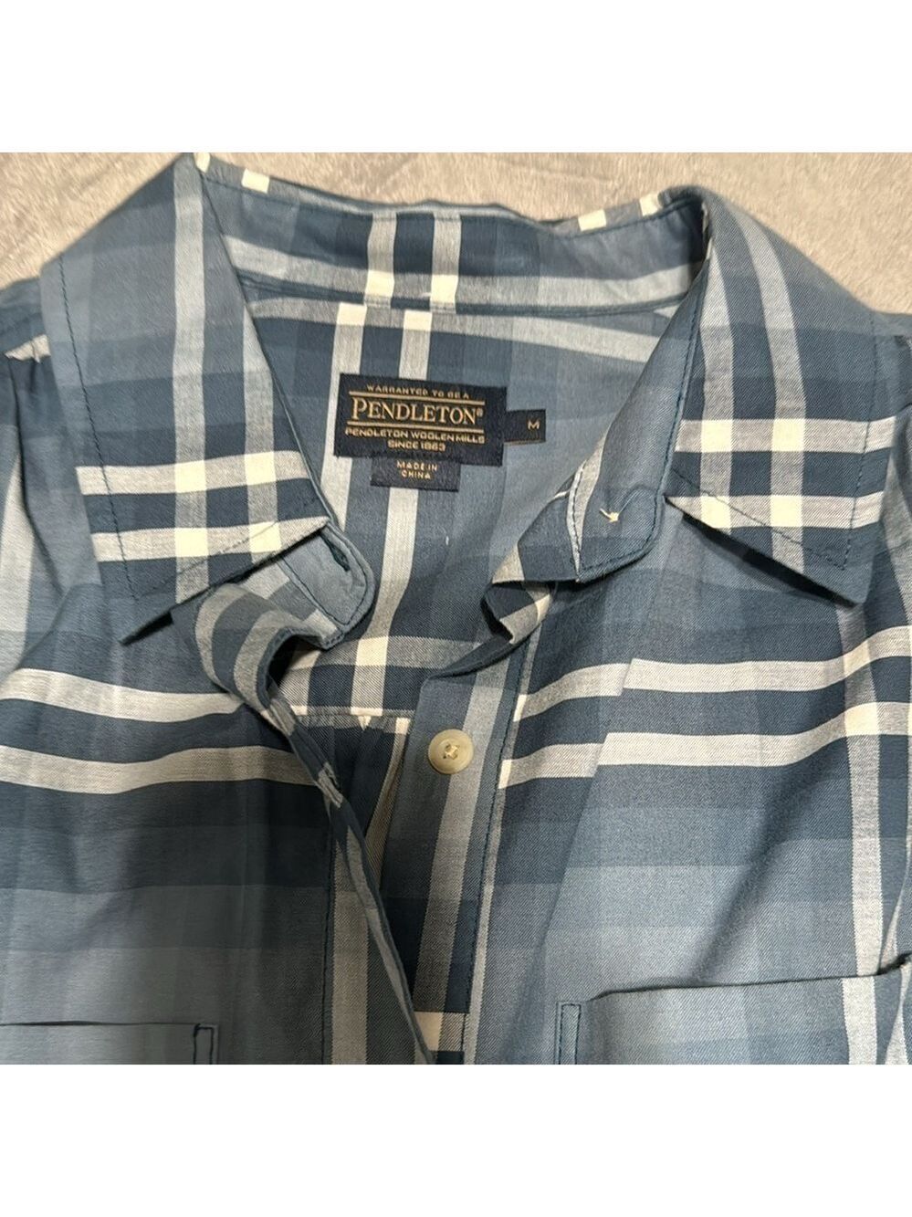Cotton plaid shirt dress - Picture 6 of 9
